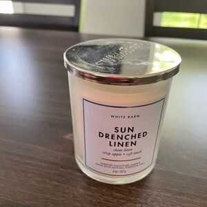 White Barn Cream and Silver Candle Holder